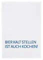Produktbild: Geschirrtuch 17;30 Hamburg 100% Baumwolle Sprüche Humor Bier kochen