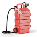Produktbild: Wiltec mobile Tankanlage 60 l mit 12 V Pumpe, Kraftstoffbehälter für Diesel und Benzin, tragbarer Kraftstoff Kanister für flexibles Tanken
