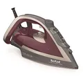 Produktbild: Tefal Dampfbügeleisen Smart Protect Plus, 2800W, kontinuierliche Dampfabgabe von bis zu 40 g/Min., automatische Abschaltung, Vertikaldampf, Durilium Airglide Bügelsohle, weinrot/grau, FV6870