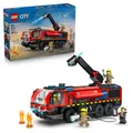 Produktbild: LEGO City Airport Fire Engine Truck Toy - Emergency Vehicle Model Kit w/ 4 Firef