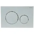 Produktbild: GEBERIT Unterputz-Spülkasten Geberit Betätigungsplatte Sigma20, 2-Mengen-Spülung, weiß/chrom, 11588