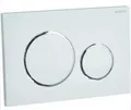 Produktbild: Geberit Sigma 20 Betätigungsplatte Weiß Hochglanz Verchromt  115.882.KJ.1