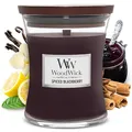 Produktbild: WoodWick Mittlere Sanduhr-Duftkerze | Spiced Blackberry | mit knisterndem Docht | Bis zu 60 Stunden Brenndauer