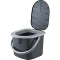 Produktbild: BranQ Tragbare Camping Toilette 15,5 Liter grau