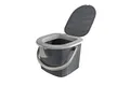 Produktbild: BranQ - Home essential Unisex-Youth BranQ Mobile Campingtoilette 15,5 Ltr. mit max. Tragkraft bis 120kg, Kunststoff PP, Anthrazit, kleine Größe 31x31x28 (LxHxB), 15.5 L