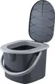 Produktbild: BranQ Tragbare Camping Toilette 15,5 Liter grau