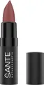 Produktbild: SANTE Naturkosmetik Matte Lipstick - Sheer Rosewood - 4,5 g - pudrig matte Farbe & langanhaltendes Finish - mit Squalan & Hyaluron für gepflegte Lippen - dermatologisch getestet