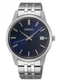 Produktbild: Seiko SUR399P1 Herrenuhr Edelstahl Silberfarben Blaues Zifferblatt 40mm Quarz