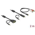 Produktbild: DELOCK 84455 - DVI 24+1 > HDMI-A + Audio Adapter, 2 m