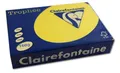 Produktbild: Clairefontaine 1029C - Ries Druckerpapier / Kopierpapier Trophee, intensive Farben, DIN A4, 160g, 250 Blatt, Kanariengelb, 1 Ries