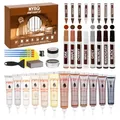 Produktbild: NYBQ Laminat Reparaturset, 41 Stücke Holz Parkett Reparaturset für laminatboden, Holzkitt, Möbel Reparatur set-stellt jede Holzoberfläche wieder her, Kratzer, für Holztüren, Tische, Schränke