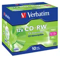 Produktbild: Verbatim CD-Rohlinge 700MB/80min im JewelCase VE=10 Stück