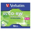 Produktbild: verbatim CD-RW 700 MB wiederbeschreibbar, 10 St.
