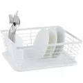Produktbild: KING HOFF Geschirrtrockner Abtropfgestell Abtropfkorb Geschirrabtropfer Abtropfständer (Weiß)