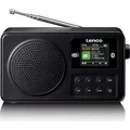 Produktbild: Lenco PDR-033BK - Tragbares DAB+/FM-Radio mit Bluetooth® und wiederaufladbarem Akku - Schwarz - Schwarz