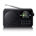 Produktbild: Lenco PDR-033BK DAB+ Radio tragbar – Bluetooth 5.3, FM, Akku, Farbdisplay, Wecker, Einschlaftimer, 3 Favoritentasten, AUX & Kopfhöreranschluss, USB-C, bis 10h Spielzeit, Schwarz