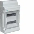 Produktbild: HAGER Aufputz Feuchtraum Verteiler 2 reihig IP65 VE212DN