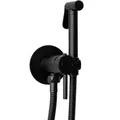 Produktbild: Rea Bidet Handbrause LUNGO LOOP BLACK Bidet Armaturen aus Messing für Toilette Bad WC Duschkopf Sprühkopf Badezimmer-Hygiene (Schwarz)