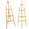 Produktbild: Staffelei Holz Atelierstaffelei Buchenholz Standstaffelei Holzstaffelei 150 cm
