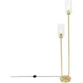 Produktbild: Art-deco-stehlampe Gold Mit Glas 2-flammig - Laura