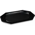 Produktbild: 10x Catering-Platte rPET oval schwarz 45 x 30,2 cm - Schwarz