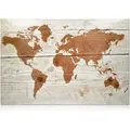 Produktbild: Navaris Magnettafel Memoboard, Worldmap, 60 x 40 cm, braun