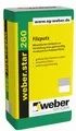 Produktbild: (1,35 €/kg) 25 kg Filzputz Edelputz Oberputz weber.star 260 weiß Korn 0,5 mm
