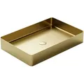 Produktbild: Waschbecken Steinberg Serie 442, Gold, Metall, 60x10x40 cm, Badezimmer, Waschbecken & Armaturen, Waschbecken
