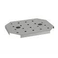 Produktbild: APS GN Abtropfgitter - aus Edelstahl für Gastronorm Behälter, passend für GN 1/2 - Abmessungen: 19 x 25 cm, Höhe: 1,5 cm