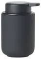 Produktbild: Zone Denmark Ume Seifenspender für Flüssigseife, Steingut/Keramik mit Soft Touch-Beschichtung, Skandinavisch im Design, 250 ml, Höhe 12,8 cm, Schwarz