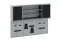 Produktbild: vidaXL Lochwand Werkzeugschrank und Pegboard Set mit Regal 6 pcs Schwarz, (6-tlg)