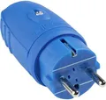 Produktbild: as - Schwabe 62401 Schutzkontaktstecker Gummi 230 V Blau IP44 (62401)