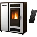 Produktbild: Luft- Pelletofen Slim Astral 12,2 kW Weiß Sannover - Weiß