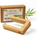 Produktbild: ECENCE Toilettenpapierhalter ohne Bohren, braun, zum Kleben, für 1 Rolle, aus Bambus