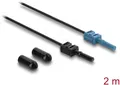 Produktbild: DELOCK 91024 - LWL POF Kunststoff Kabel, HFBR 4531-4533Z, Simplex, 2 m