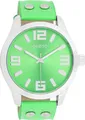Produktbild: Oozoo Armbanduhr fluo grün Leder Timepieces Damen Analog-Quarzuhr UOC1070A