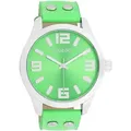 Produktbild: Quarzuhr OOZOO, grün (hellgrün), Armbanduhren, Damen, Quarzuhr, Armbanduhr, Damenuhr, Herrenuhr, Lederarmband, Ø 46mm