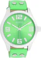 Produktbild: Oozoo Basic Line Armbanduhr C1070 Lederband Froschgrün 47 mm