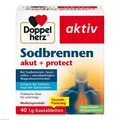 Produktbild: 2x DOPPELHERZ Sodbrennen akut+protect Kautabletten 40 ST