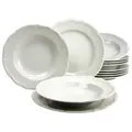 Produktbild: CreaTable 16137 Tafelservice Maria Theresia für 6 Personen, Porzellan, weiß (1 Set, 12-teilig)