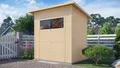 Produktbild: BERTILO Gartenhaus Pent Modern 2 naturbelassen, BxT: 252x199 cm, mit hohen Seitenwänden und einer 1,88 m hohen Doppeltür