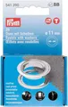 Produktbild: Prym Ösen und Scheiben, 11.0 mm, silberfarbig, Öse, Messing, Silber, 1,1 cm, 20 Stück(e), Box