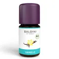 Produktbild: Baldini Bio Vanilleextrakt 5ml - 100% Naturreines Ätherisches Öl - Lebensmittelqualität - Vegan - für Speisen, Getränke, Aroma Diffuser - aus Madagascar