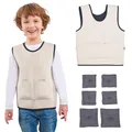 Produktbild: Gewichtsweste Kinder | Weighted Vest als ADHS Hilfsmittel und Autismus Hilfsmittel | Autismus-Sensorik-Kleidung | anpassbare Gewichtweste | Weight Vest für Kinder | Weste Kinder Jungen und Mädchen
