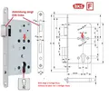 Produktbild: BKS Panik-Einsteckschloss 1201 24/65/72/9 mm DIN rechts Panik-Funktion E  235 mm