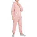 Produktbild: Basisstoff Jumpsuit Yuppie Kinder Jungen Mädchen Overall Onesie Anzug Kids rosa 110-116