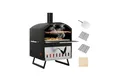 Produktbild: COSTWAY Pizzaofen, 2-Schichter Holzofen,Brennofen mit Pizzastein, Schaufel