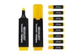 Produktbild: WESTCOTT Marker Textmarker 10 Stück gelb, Highlighter in leuchtendem Gelb, (Vorteilspack, 10-tlg), 2-5 mm Strichstärke, Premium Tinte aus Deutschland