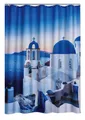 Produktbild: RIDDER Duschvorhang Textil Santorini multicolor 180x200 cm Duschvorhang, Vorhang