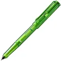 Produktbild: LAMY balloon lime Tintenroller – transparenter Stift mit Gehäuse aus Kunststoff & selbstfedernder Clip – ergonomische Griffflächen & in Strichbreite B – mit Tintenrollermine LAMY T 11 in blau